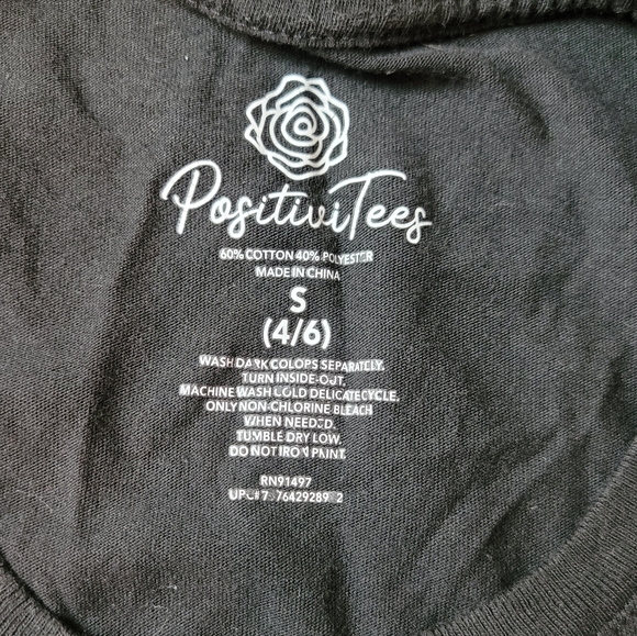 Positive tees Life is tough black t-shirt_ - Picture 7 of 7